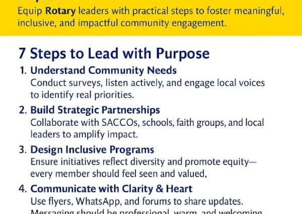 Rotary Leaders’ Guide to Successful Community Engagement